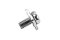 [E] น็อตยึดสายไฟ สแตนเลสชุบนิกเกิ้ล M3x6 mm พร้อมแหวนทรงสี่เหลี่ยม ขนาด 7x7 mm